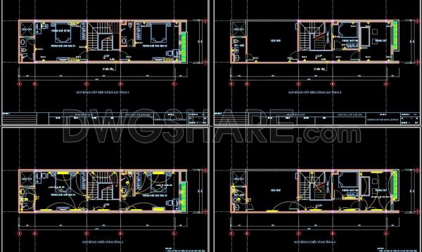 4 months ago
                

                
             396152. Free Download of Electrical and Plumbing Design Drawings for a 4-Story Townhouse