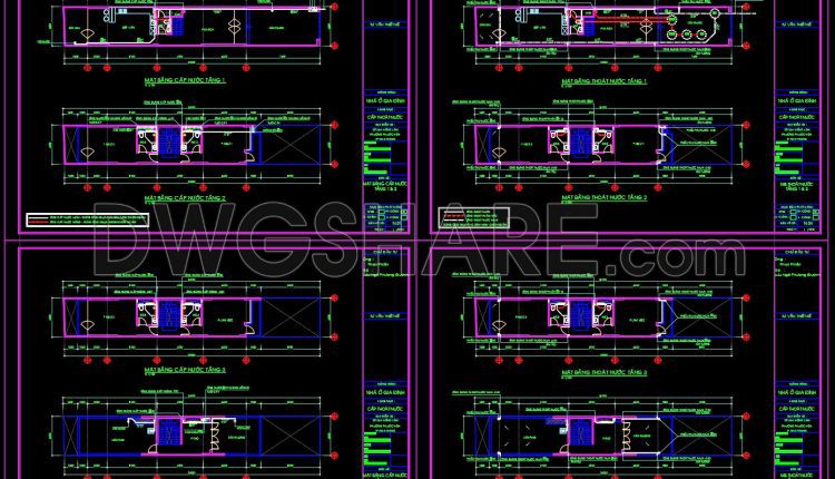158.-4-storey-townhouse-plumbing-cad-drawing-free-download-1