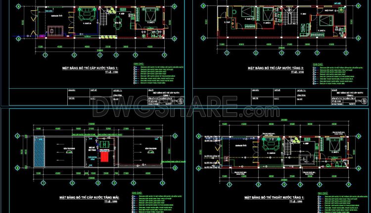 160.-autocad-plumbing-layout-for-residential-building-1