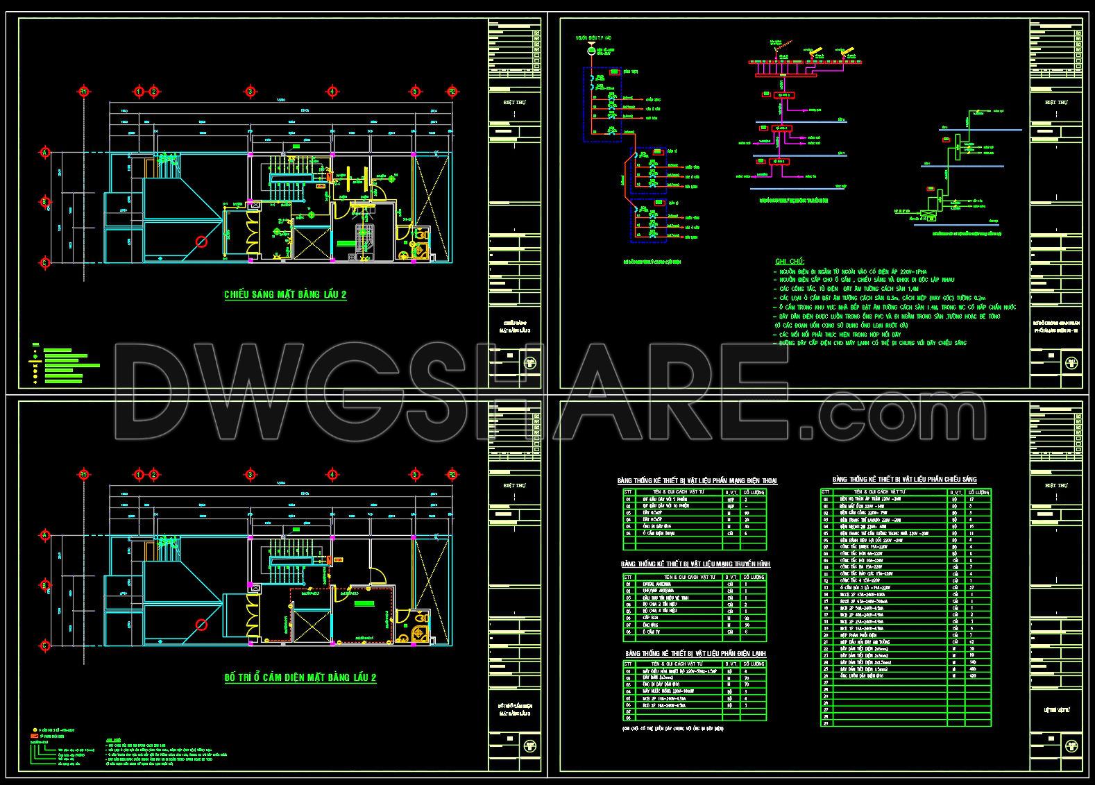 161. Complete House Electrical Plans Including Lighting and Power Layout (2)