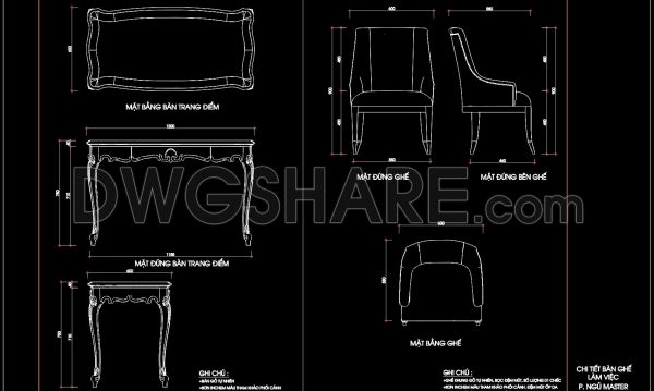 3 months ago
                

                
             116165. Download CAD File of Bedroom Dressing Table Set