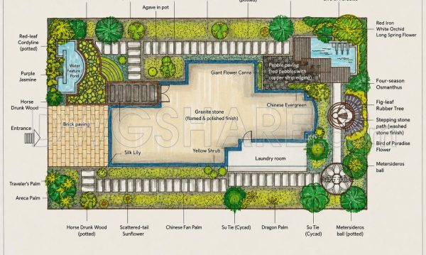 205.-free-villa-courtyard-site-plan-cad-layout-no.6-dwg-download-1