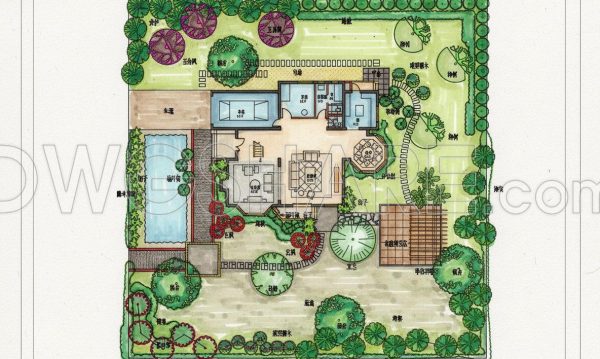218.-villa-private-garden-cad-drawings-free-download-dwg-1