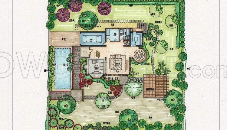 218.-villa-private-garden-cad-drawings-free-download-dwg-1