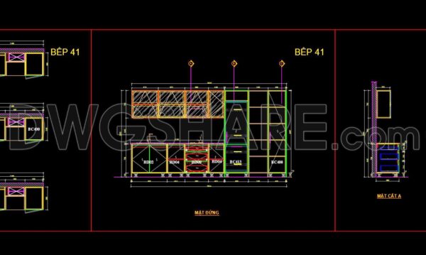 4 months ago
                

                
             314228. Free download CAD technical drawings of kitchen cabinets for the house