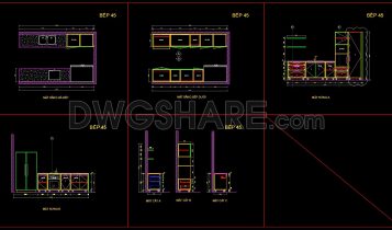 Kitchen CAD Blocks Free Download – High-Quality DWG Files