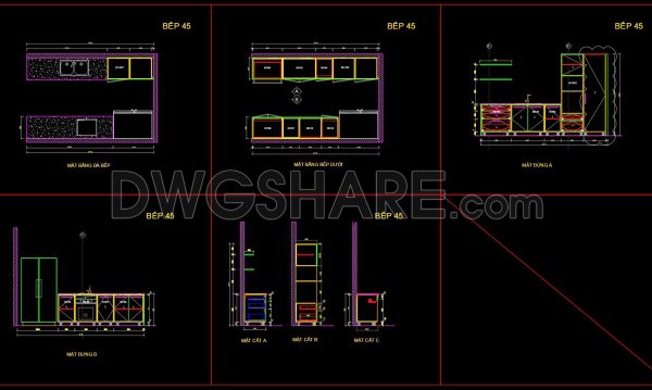 4 months ago
                

                
             221229. Free DWG Files of Modern Kitchen Cabinet Technical Details