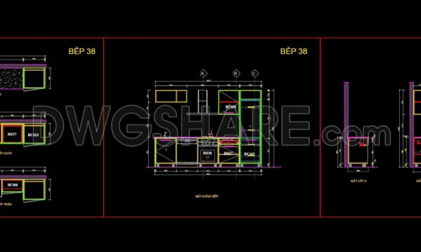 3 months ago
                

                
             270231. Residential Kitchen Cabinet Construction Drawings – Free CAD File