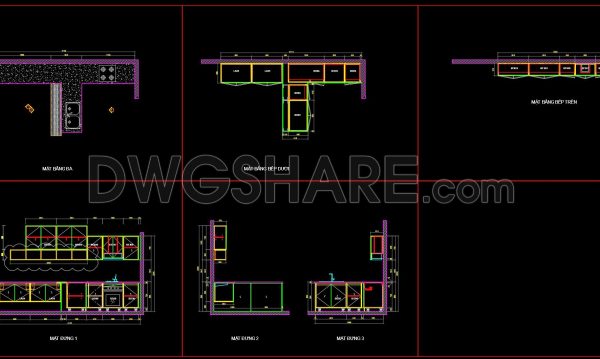 3 months ago
                

                
             185234. Free DWG Files of Modern Kitchen Cabinet Technical Details