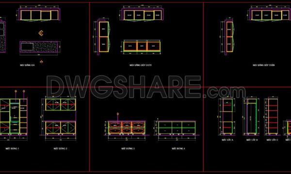 3 months ago
                

                
             110236. Download Free Detailed CAD Drawings of Home Kitchen Cabinets