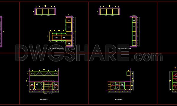 3 months ago
                

                
             131238. Download Free Detailed CAD Drawings of Home Kitchen Cabinets