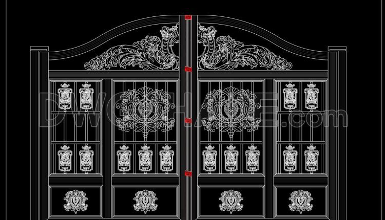 259.-free-cad-file-of-ornate-classical-villa-gate-design-with-detailed-decorative-motifs
