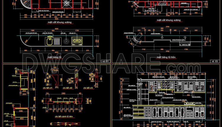 264.-free-cad-drawing-modern-dining-table-design