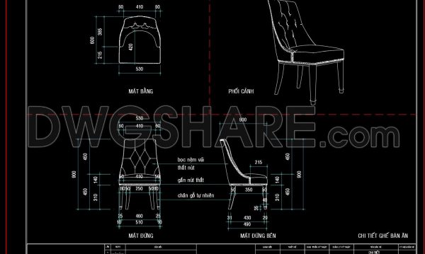 3 months ago
                

                
             119268. Free Download CAD Design of Dining Chair with Full Dimensions