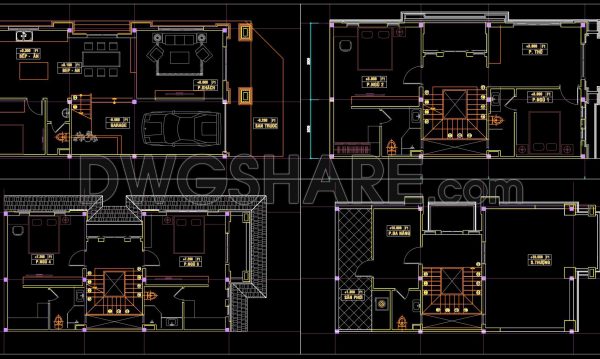 3 months ago
                

                
             300314. Modern 4-Story Townhouse Functional Floor Plan CAD Drawing