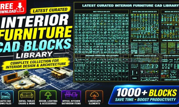 4 months ago
                

                
             9,913381. Ultimate Interior Furniture CAD Blocks Library – Free AutoCAD DWG Download