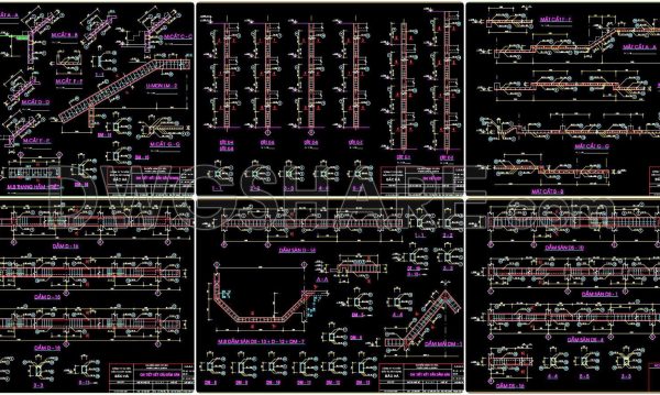 4 months ago
                

                
             317406. Free Download of Structural CAD Drawings for 8.1m x 15.2m Reinforced Concrete Townhouse