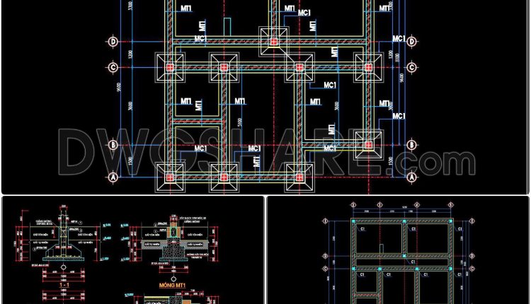 408.-reinforced-concrete-foundation-cad-drawings-for-a-9.6_9.2m-house-detailed-dwg-file