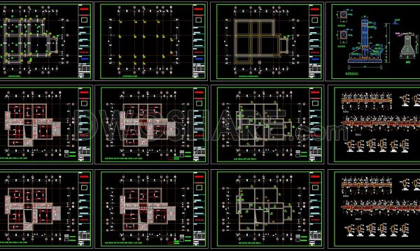 3 months ago
                

                
             347411. Free Download of Structural CAD Drawings for 13.2m x 16.1m Reinforced Concrete Townhouse