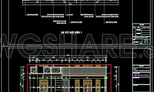 425. Free CAD Files of Elevation and Section Details for Residential Houses