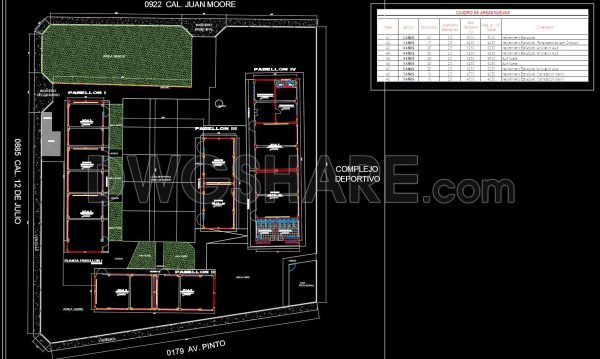43. Free Download CAD Drawings of General Layout School Project