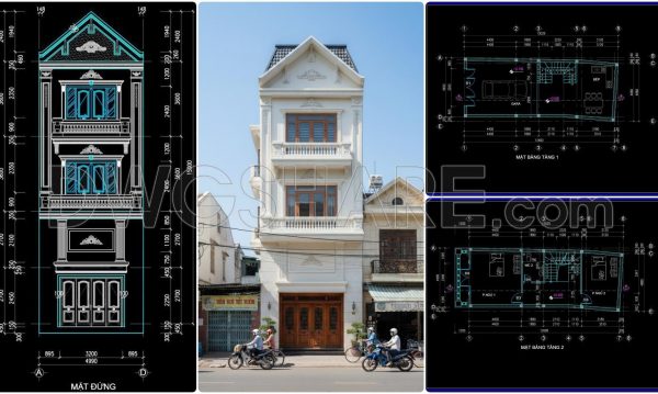 3 months ago
                

                
             254435. Download Cad Design Drawings For A 3-story House With Dimensions 5m x 13m