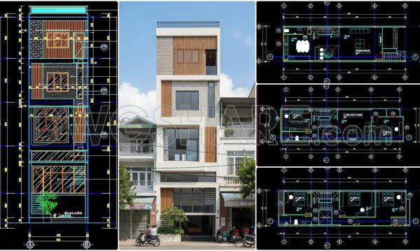 4 months ago
                

                
             299436. Download Cad Design Drawings For A 4-story House With Dimensions 5m x 17m