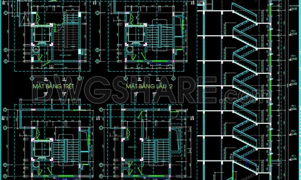 3 months ago
                

                
             326437. Free Multi-Storey Staircase & Elevator CAD Drawings – Plans, Sections & Detailed Design