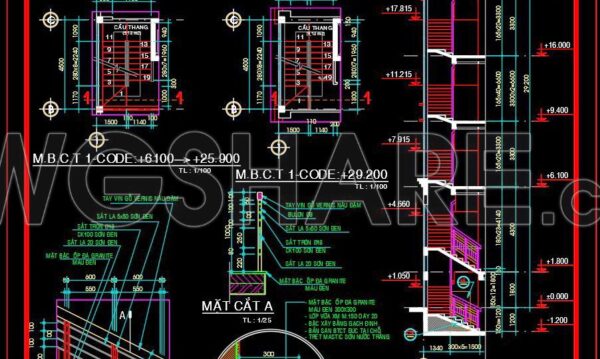 3 months ago
                

                
             234438. Free DWG Staircase Details – Complete Plans, Sections & Construction Drawings