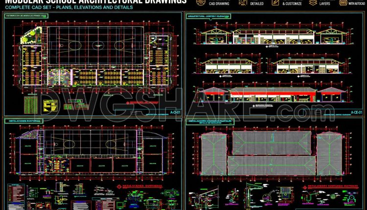 44. Colegio Santo Tomás De Cochamarca School Cad Drawings – Free Download (7)