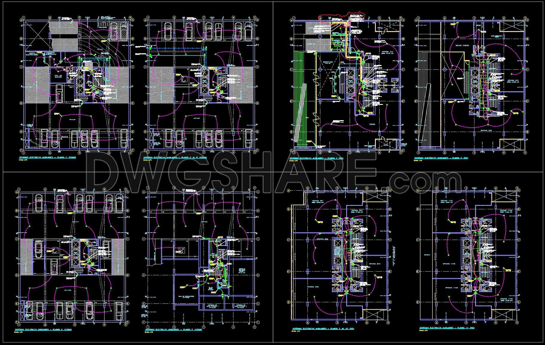 509. Download CCTV Camera System Wiring Diagram in CAD Format (1)