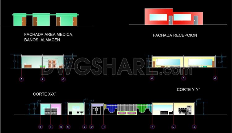 54. Free Download CAD Drawings of Floor Plans and Elevations of a Kindergarten with Playground (1)