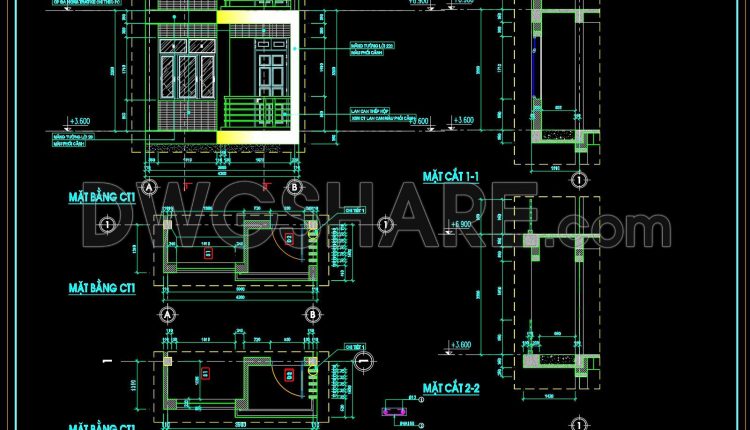 594. Free CAD Drawings of Balcony Detail – Plans, Sections & Railing Design (2)