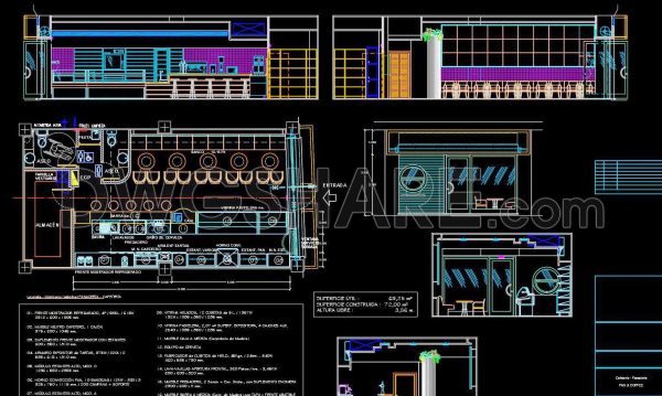 4 months ago
                

                
             2,24265. Free Download CAD Drawings of Café – Bakery Architecture