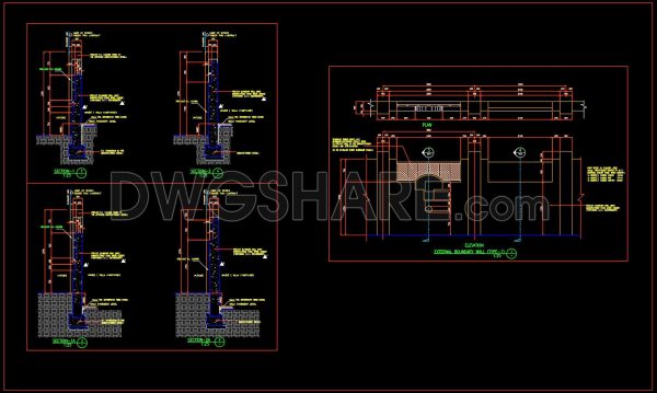 4 months ago
                

                
             387701. Free Download Precast Boundary Wall Elevation and Section Details CAD DWG