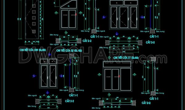 3 months ago
                

                
             400840. Free CAD Drawings of Doors & Windows – Detailed Frames, Sections & DWG Files