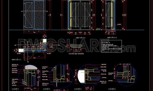 3 months ago
                

                
             206848. Free CAD Drawing of Double-Layer Door – Glass & Wooden Louver Design