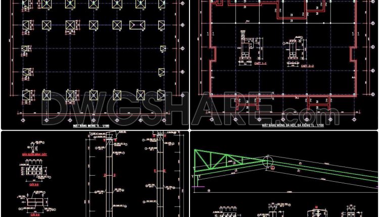 02. Download 1100m2 Showroom Design Cad Drawing (3)