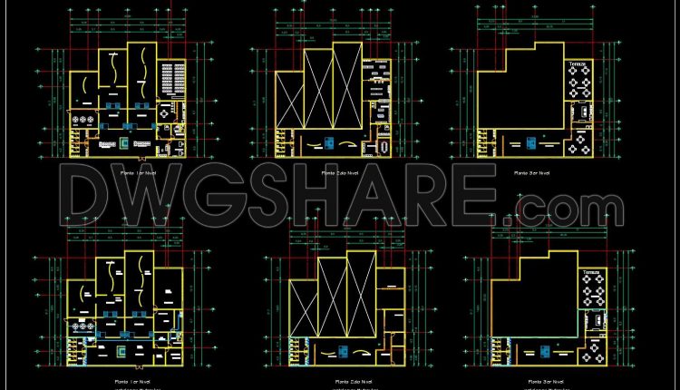 128.-administrative-and-office-building-cad-drawings-complete-architectural-dwg-set-1