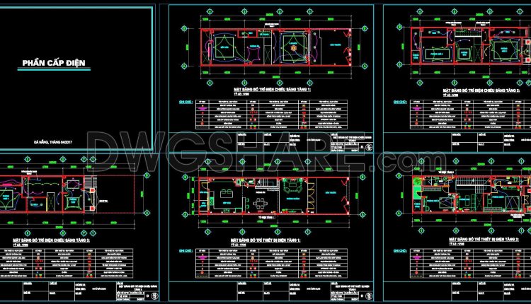 166. Complete Residential Electrical, Lighting and Communication System CAD Drawings DWG (3)