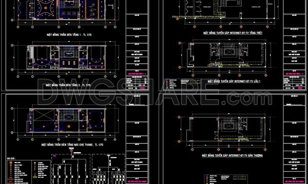 2 months ago
                

                
             294168. Residential Electrical and Internet Network CAD Drawings – Lighting & Communication Systems