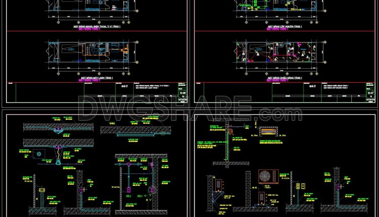 170. MEP Electrical CAD Drawings – Lighting, Power, HVAC, LAN & Telecommunication Systems (2)