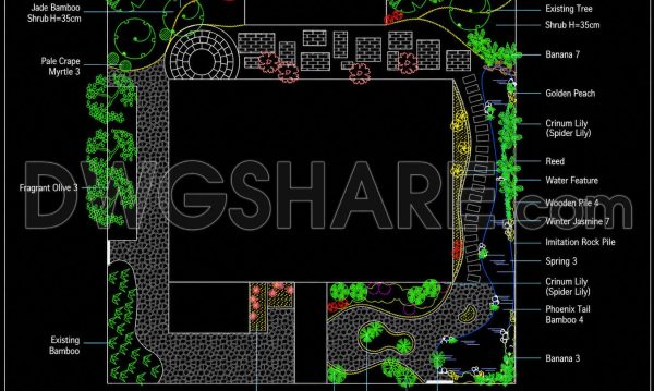 211.-free-dwg-villa-courtyard-landscape-design-planting-layout