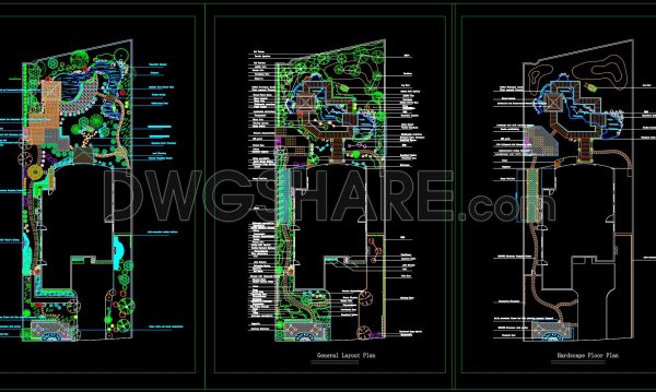 212.-free-villa-courtyard-landscape-layout-cad-detailed-design-plan-1