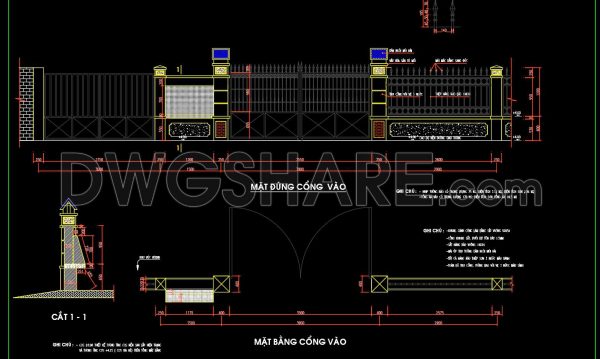 3 months ago
                

                
             225236. CAD Drawings of Villa Gate and Fence – Elevations, Plans, and Structural Details