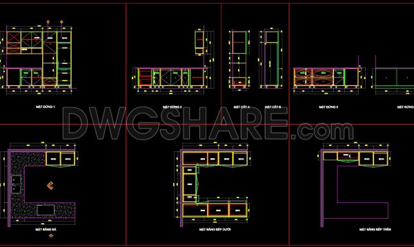 2 months ago
                

                
             246240. Free DWG Files of Modern Kitchen Cabinet Technical Details