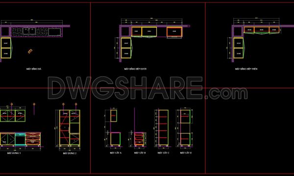 2 months ago
                

                
             191242. Residential Kitchen Cabinet Construction Drawings – Free CAD File