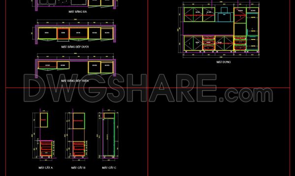 3 months ago
                

                
             222244. Free DWG Files of Modern Kitchen Cabinet Technical Details