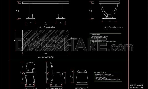 2 months ago
                

                
             93273. Dining Table and Chair Technical Drawing with Dimensions DWG