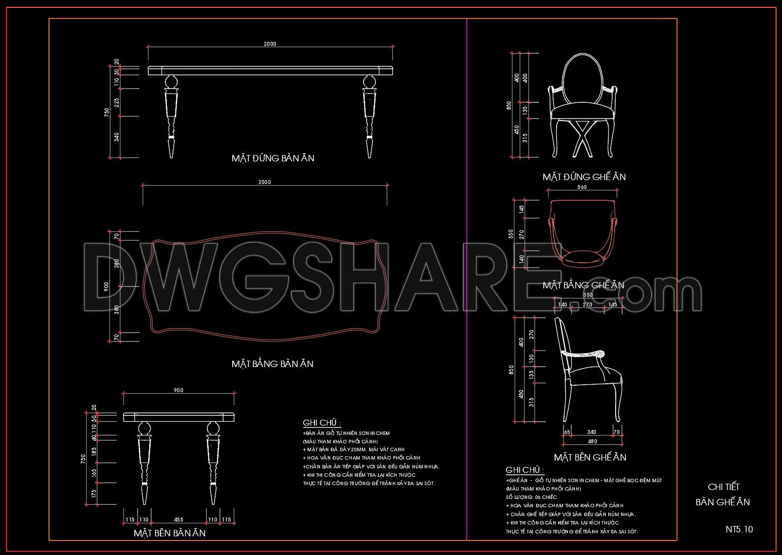 279. Luxury Dining Furniture AutoCAD Detail with Elegant Chair Design (1)